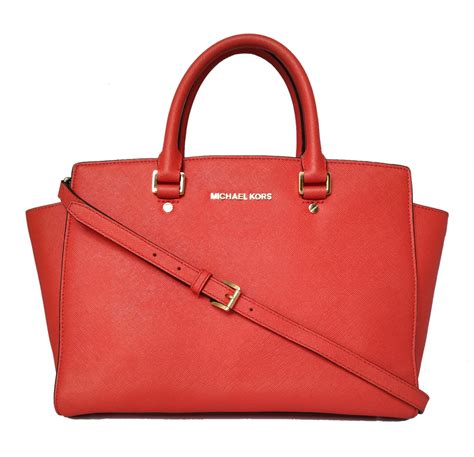 michael kors red peyton shoulder bag|Women's Red Shoulder Bags .